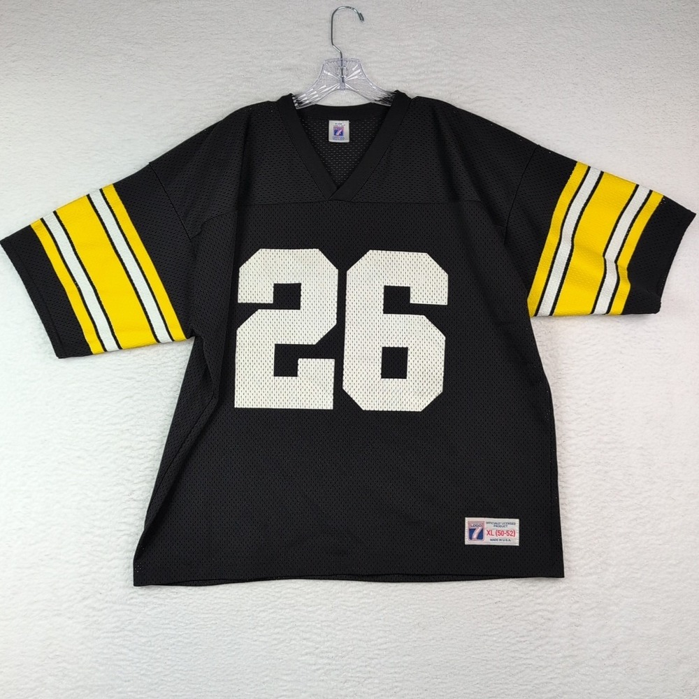 Logo 7 Pittsburgh Steelers NFL Jersey Rod Woodson Black XL 50-52 Vintage